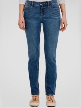 Talbots Flawless Five-Pocket Straight Jean Women’s 6P Dark wash Stretch denim